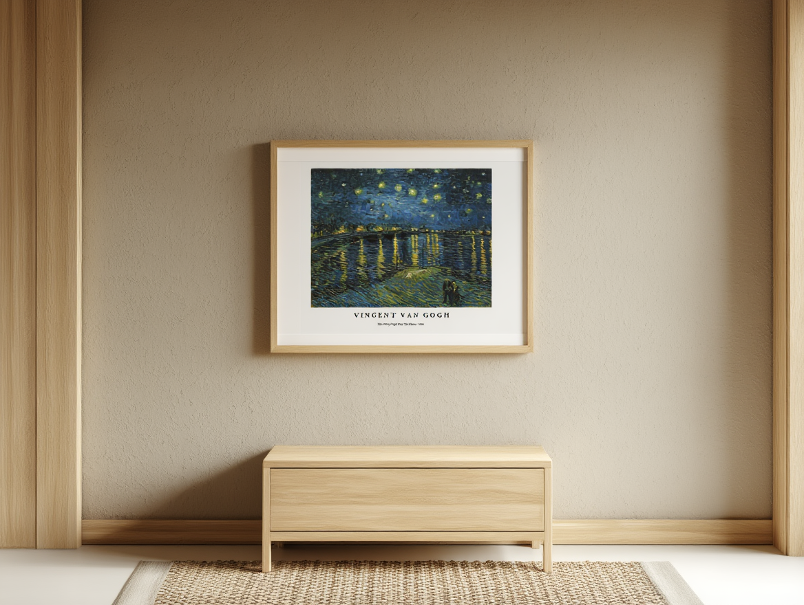 Vincent Van Gogh - The Starry Night Over The Rhone Poster