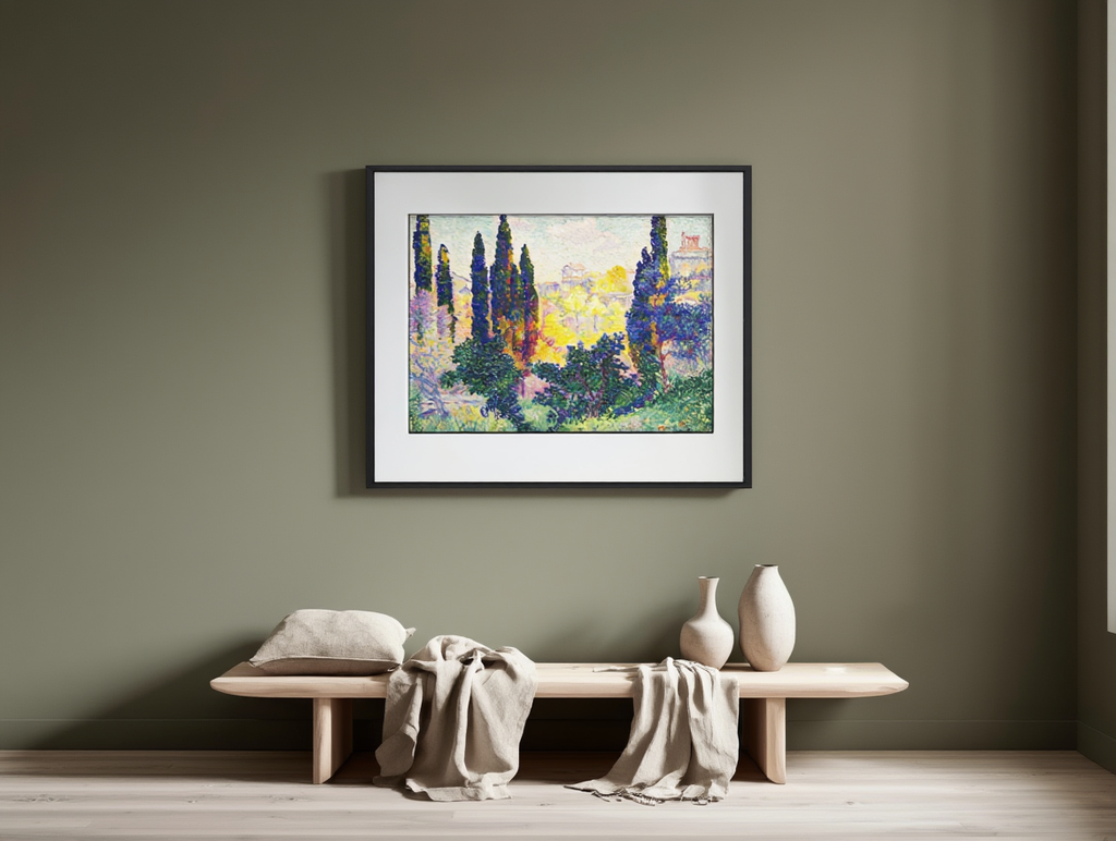 Henri-Edmond Cross - Les Cyprès à Cagnes