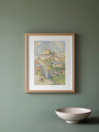 Gardanne – Paul Cézanne Poster | Post-Impressionist Landscape Art Print
