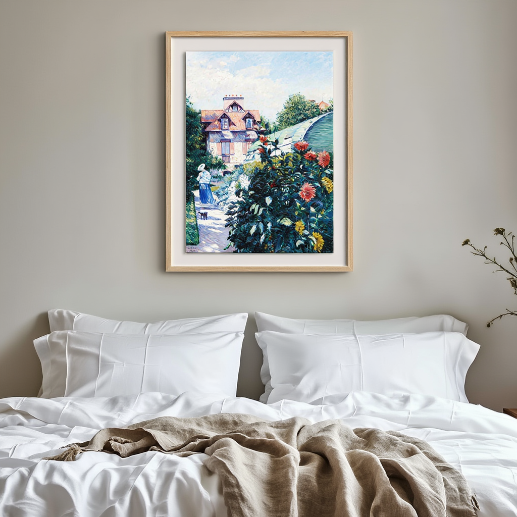 Gustave Caillebotte - Dahlias 'Garden at Petit Gennevilliers' | HakyArts