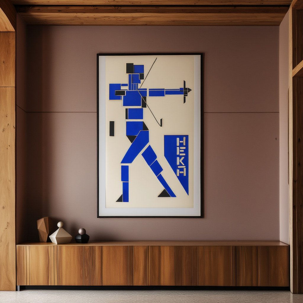 Design for Poster (1919) by Theo van Doesburg – De Stijl Modern Art Print