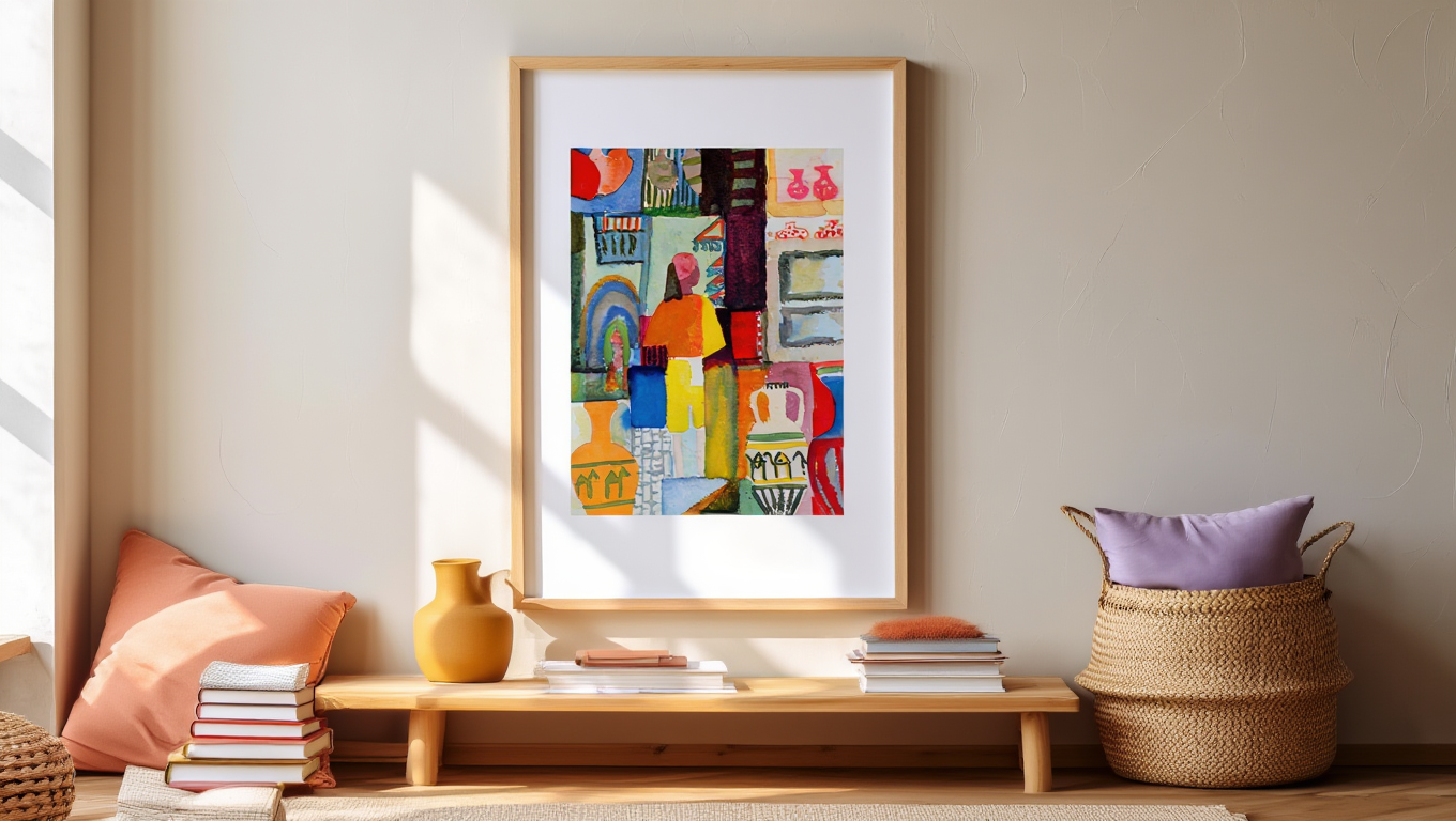 August Macke - Dealer with Jugs