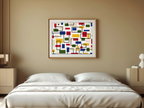 Bauhaus-terninger – Vintage Bauhaus geometrisk kunstplakat