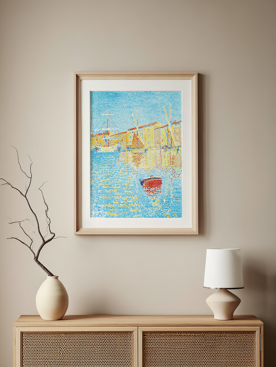 The Buoy (La bouée) – Paul Signac (1894) | Neo-Impressionist Seascape Art Print