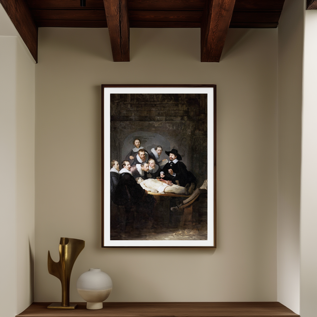 The Anatomy Lesson of Dr Nicolaes Tulp by Rembrandt – Dutch Golden Age Figurative Art Print