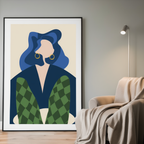 Quiet Poise – Contemporary Figurative Print - Hakyarts