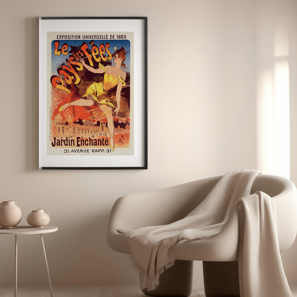 Le Pays des Fées by Jules Chéret – Belle Époque Fairy Tale Poster Art Print