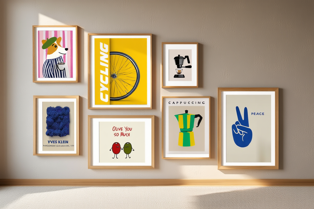 Abstract, Funny & Colorful – 6 Mix & Match Art Prints