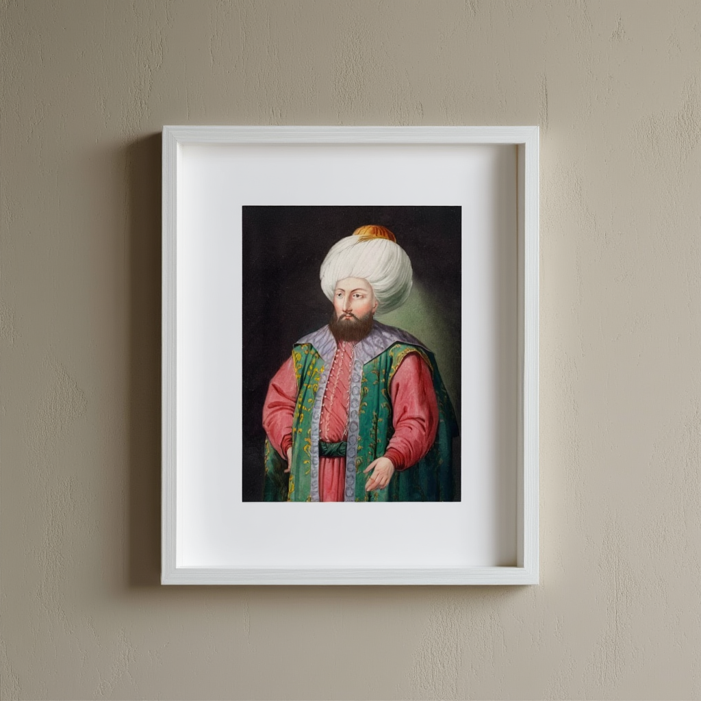 John Young - A series of portraits of the emperors of Turkey Pl.11 Poster