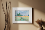 Wheatfield – Claude Monet Poster | Impressionist Landscape Art Print - Hakyarts