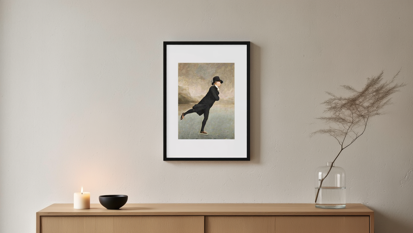 Henry Raeburn – The Skating Minister, 1795 – Classic Scottish Portrait Art Print | Historical Wall Decor