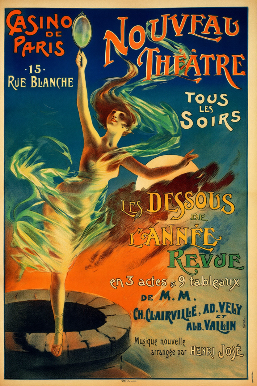 Casino de Paris by Jean de Paleologue – Vintage Parisian Poster Art Print - Hakyarts