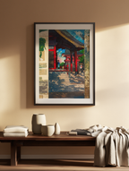 Meguro Fudō Temple by Kawase Hasui