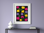 Andy Warhol Style - Blomster plakat