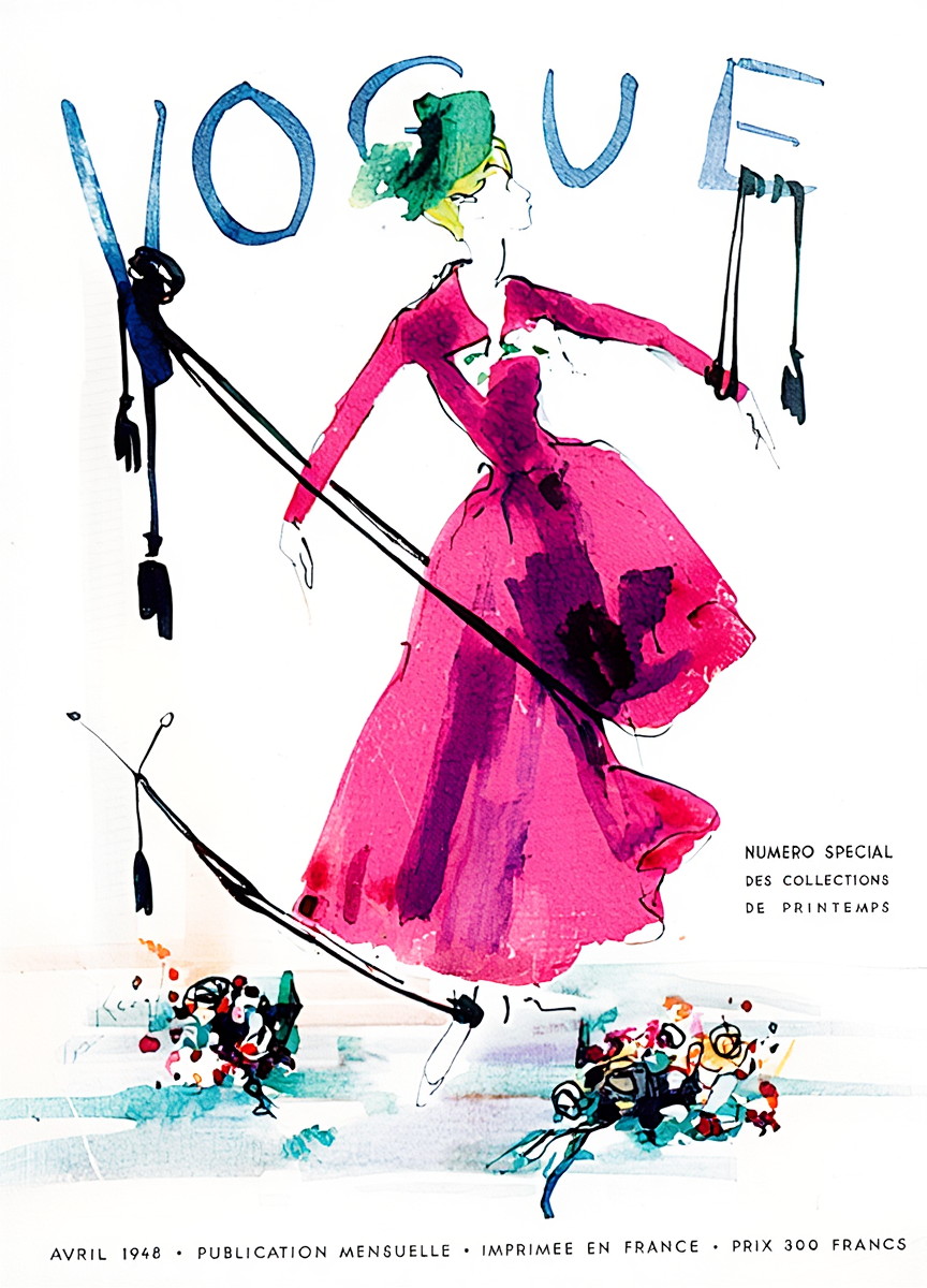 Set of 3 Vogue Covers – Vintage Fashion Magazine Prints - Hakyarts