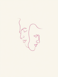 Two Faces – Minimalist Abstract Art Print for Contemporary Interiors