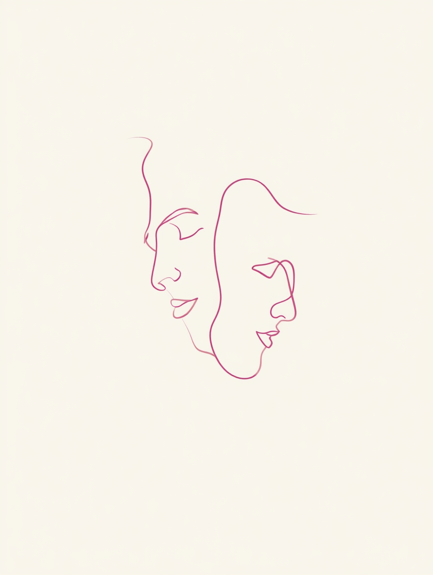 Set of 3 Minimalist Abstract Faces Art Prints – Contemporary Figurative Wall Decor - Hakyarts