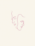 Set of 3 Minimalist Abstract Faces Art Prints – Contemporary Figurative Wall Decor - Hakyarts