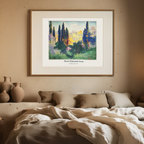 Henri-Edmond Cross - Les Cyprès à Cagnes Plakat | HakyArts