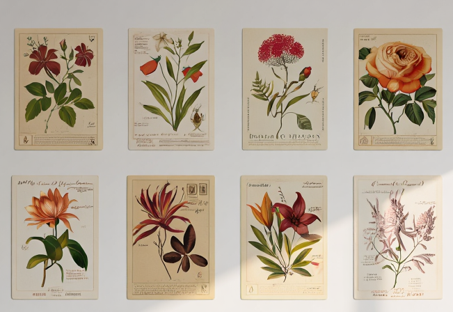 Botanical Serenity – Set of 6 Art Prints