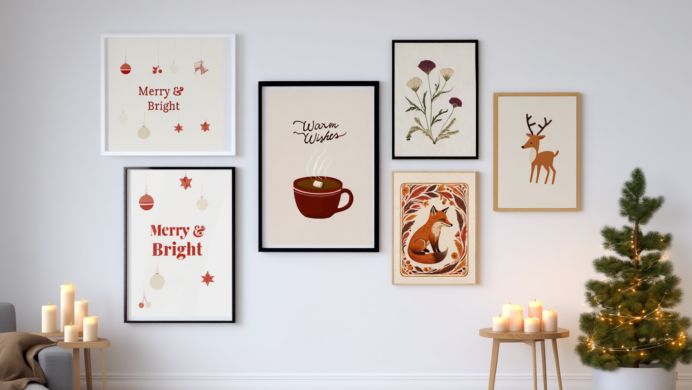 Christmas Joy – 4 Holiday Prints