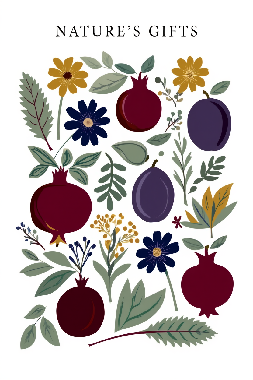 Wildflower Symphony – Colorful Nature Print