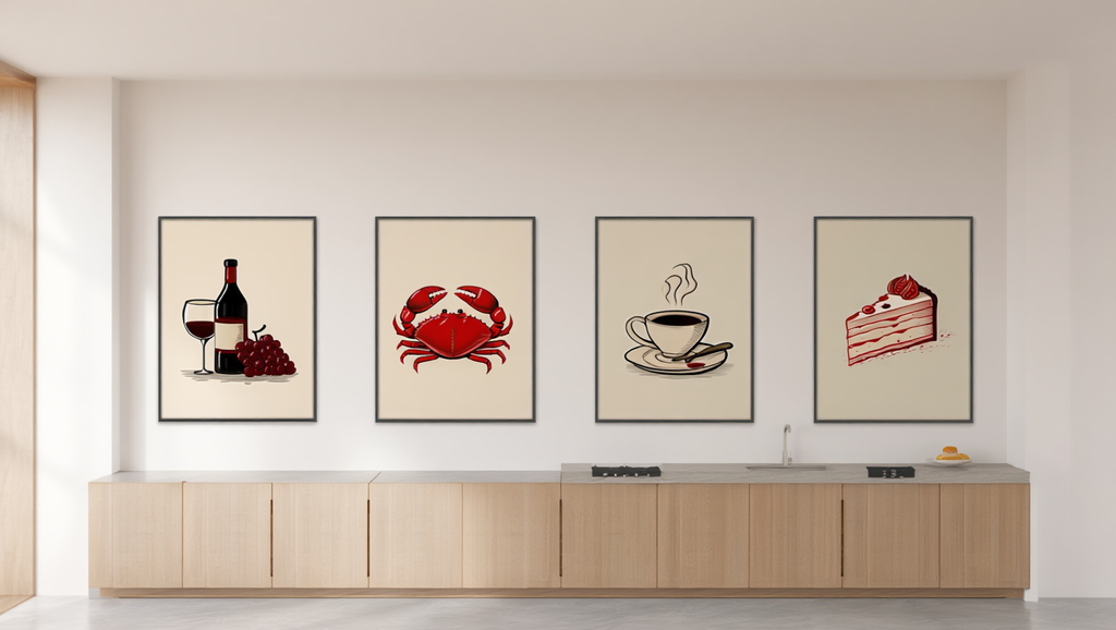 Blended Red Food Collection – Set of 4