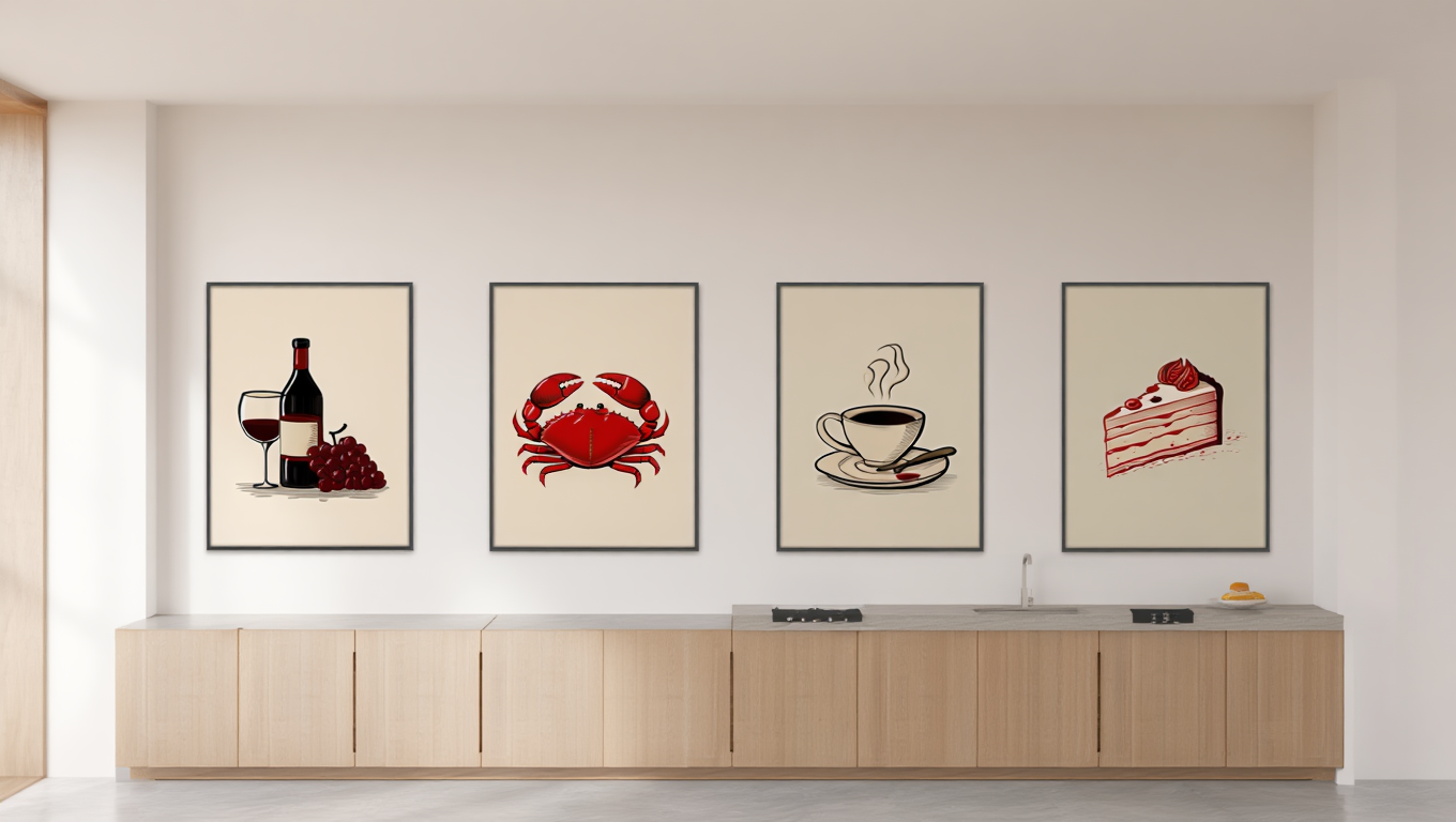 Blended Red Food Collection – Set of 4