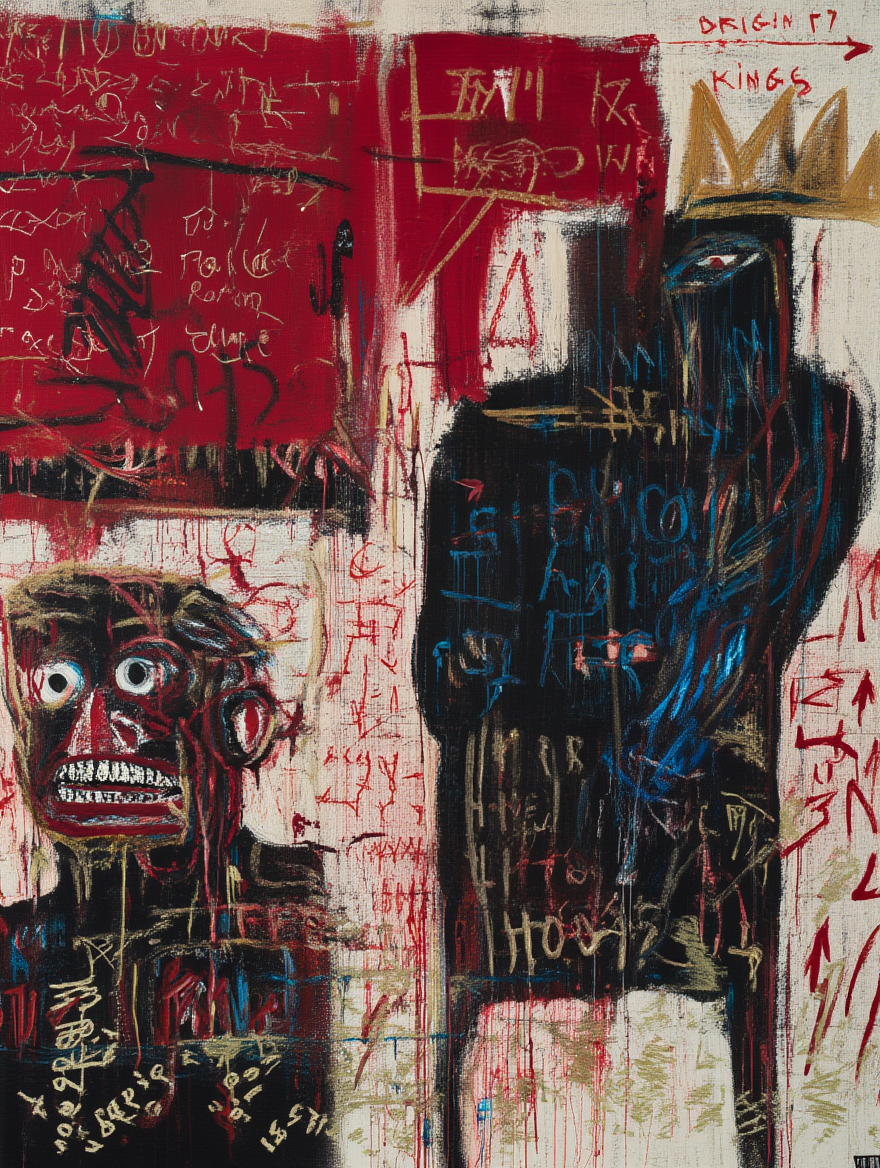 Urban Pulse – Basquiat-Inspired Art Print - Hakyarts