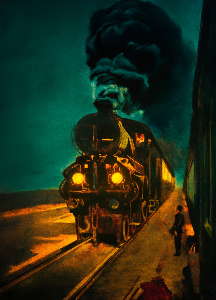 The Express Train – Klemens Brosch (1924) | Vintage Transportation Art Print