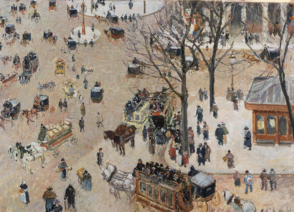 Camille Pissarro - La Place due Théâtre Français