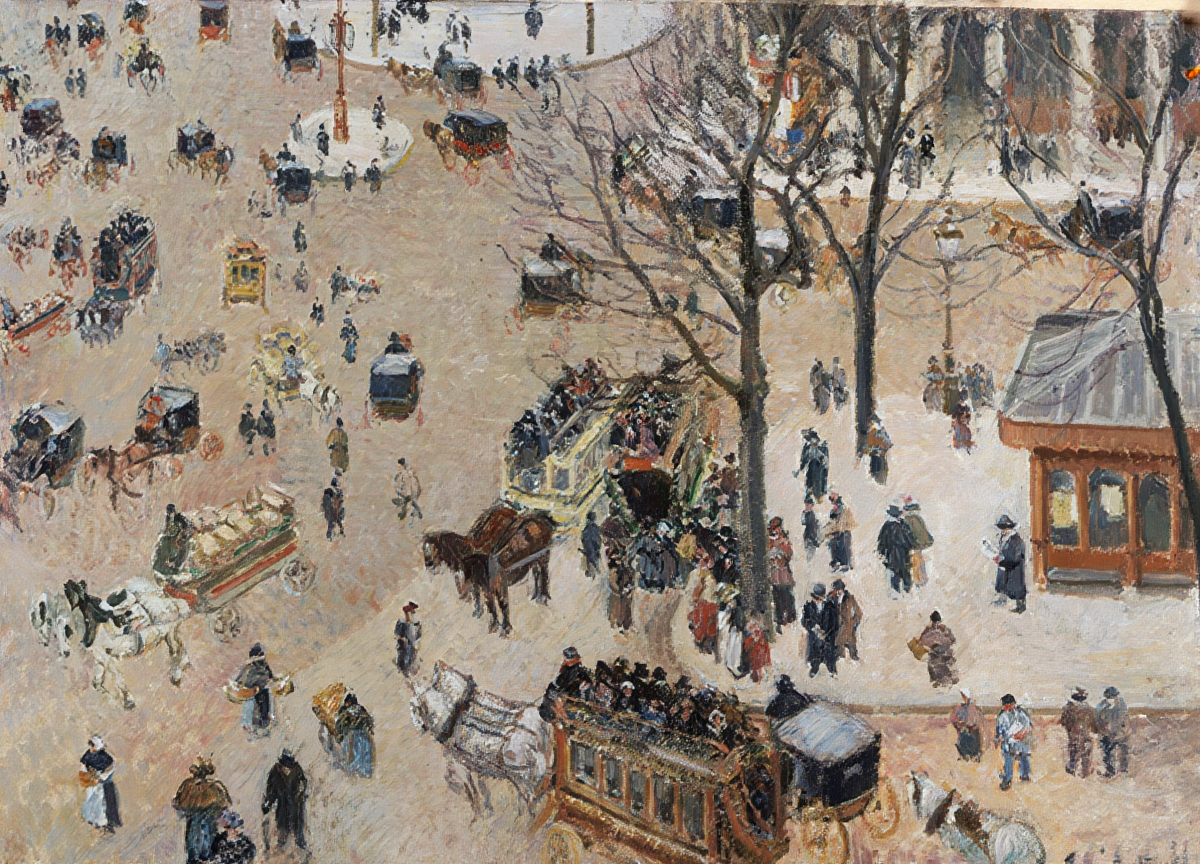 Camille Pissarro - La Place due Théâtre Français