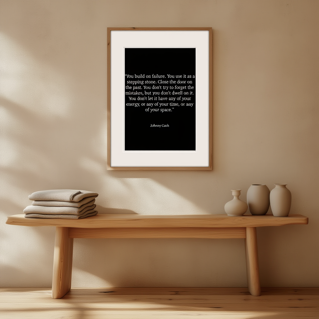 You build on failure. You use it as a stepping stone...Poster