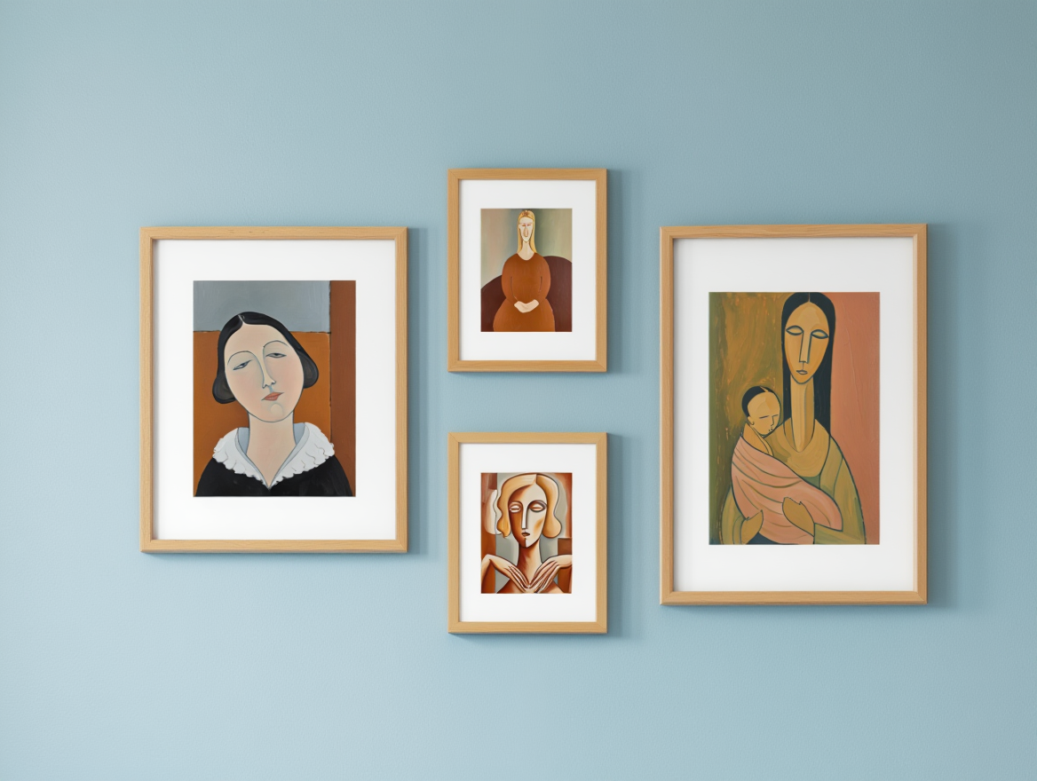 Modigliani Poised Portrait – Artistic Wall Prints