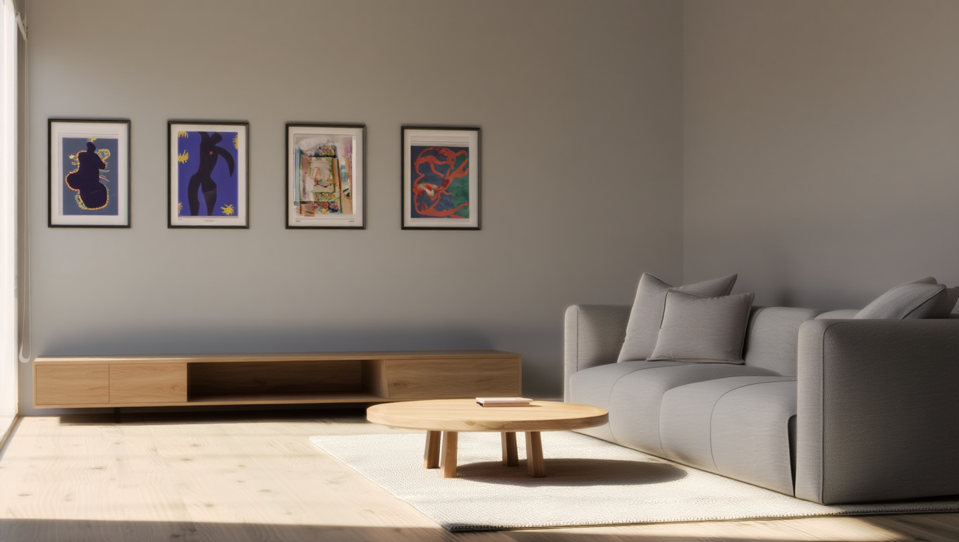 Abstract Matisse-Inspired Wall Art Set – 4 Prints