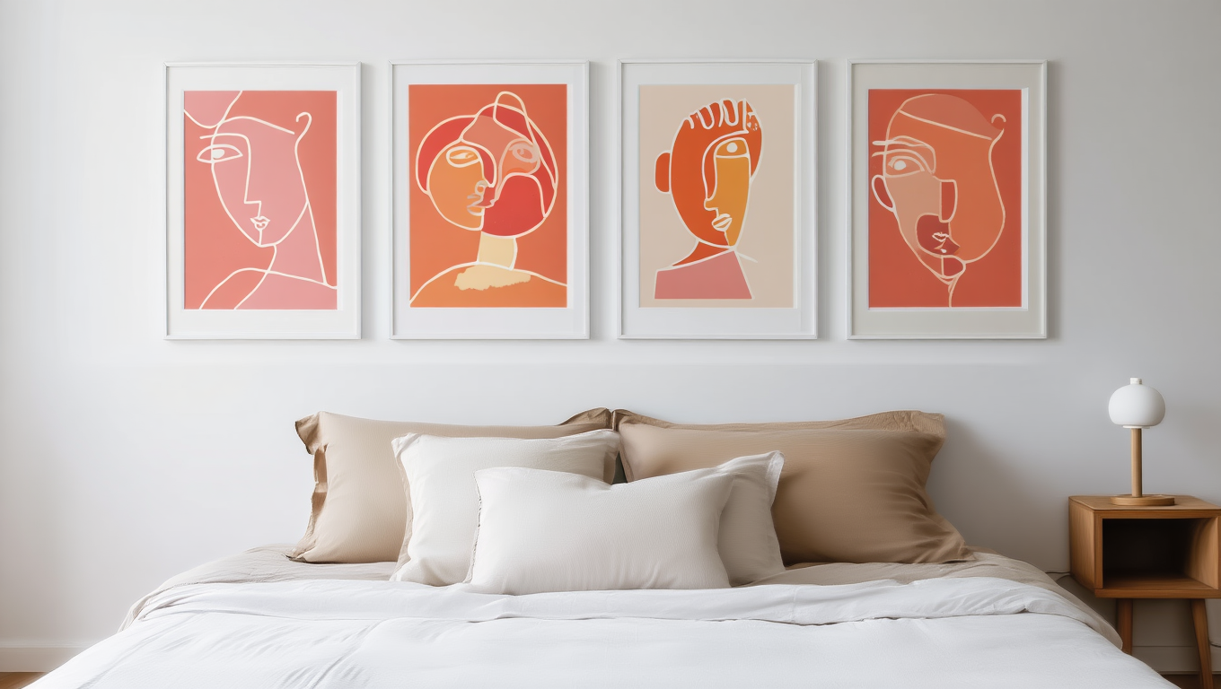 Matisse & Picasso Gallery – Living Room Set of 4 Prints