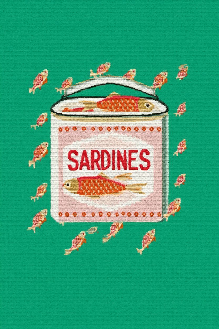 Sardines — Illustrated Wall Art Print