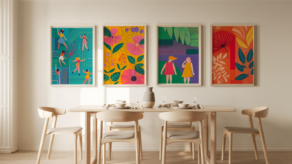 Vibrant Abstract Collection – Set of 4
