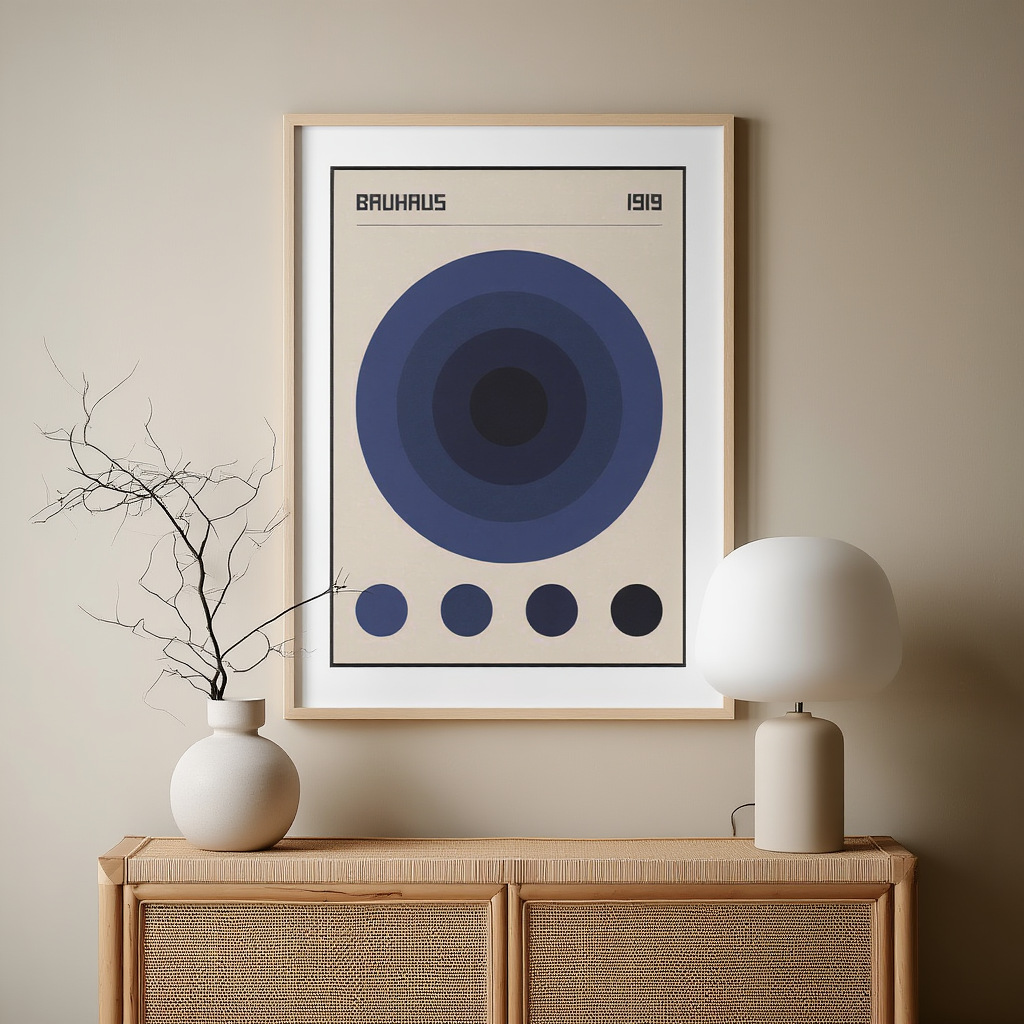 Bauhaus 1919 Print – Iconic Modernist Art Poster