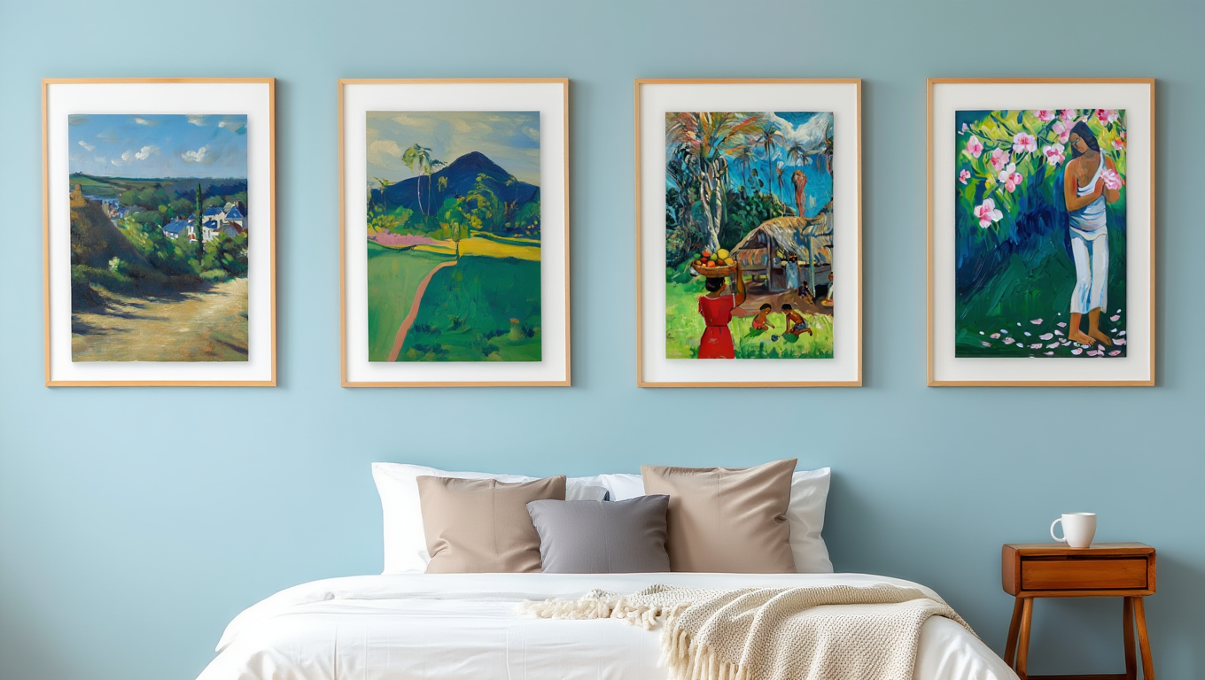 Gauguin Vibrant Island Life – 4 Prints Mix & Match