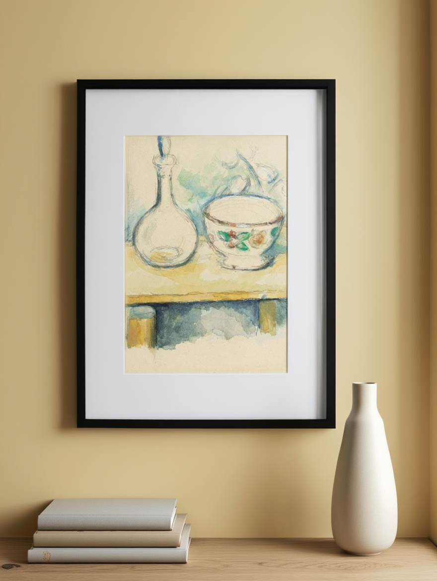 Paul Cézanne - Carafe Et Bol