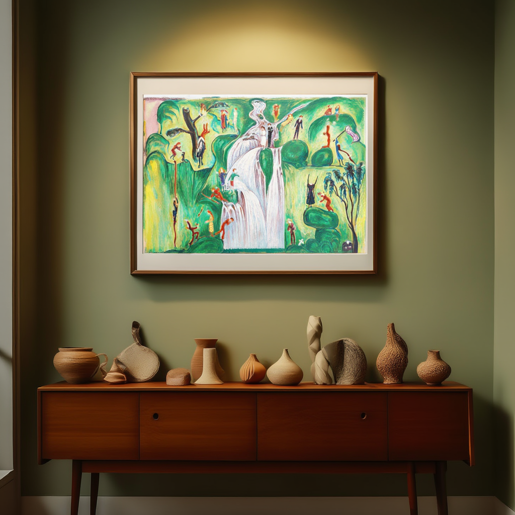 Nils Dardel - The Waterfall