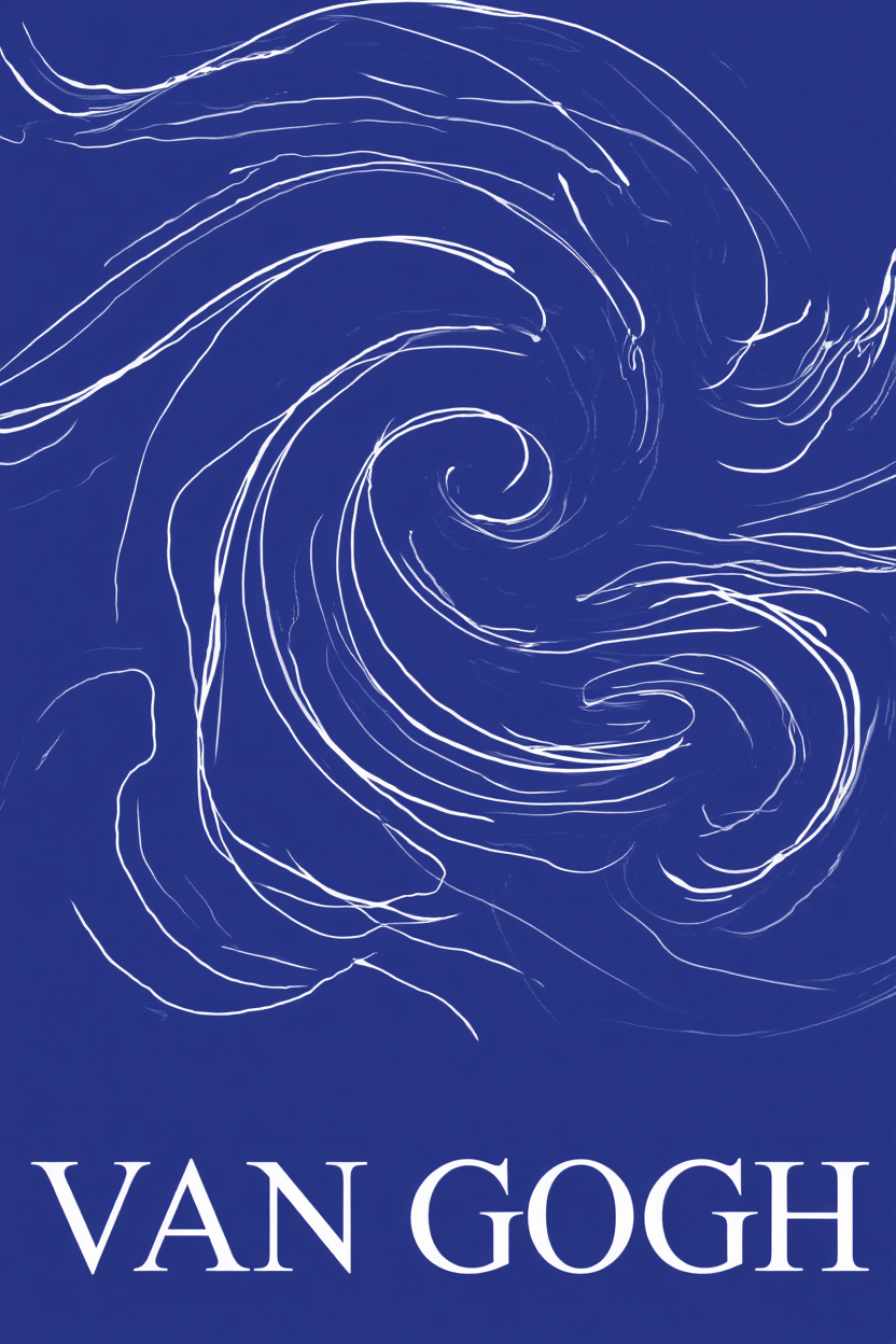 Van Gogh – Yves Klein Blue – Art Print