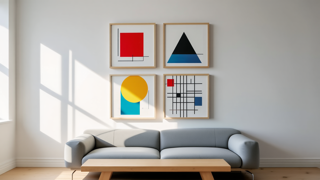 Bauhaus Quartet – Set of 4 Art Prints