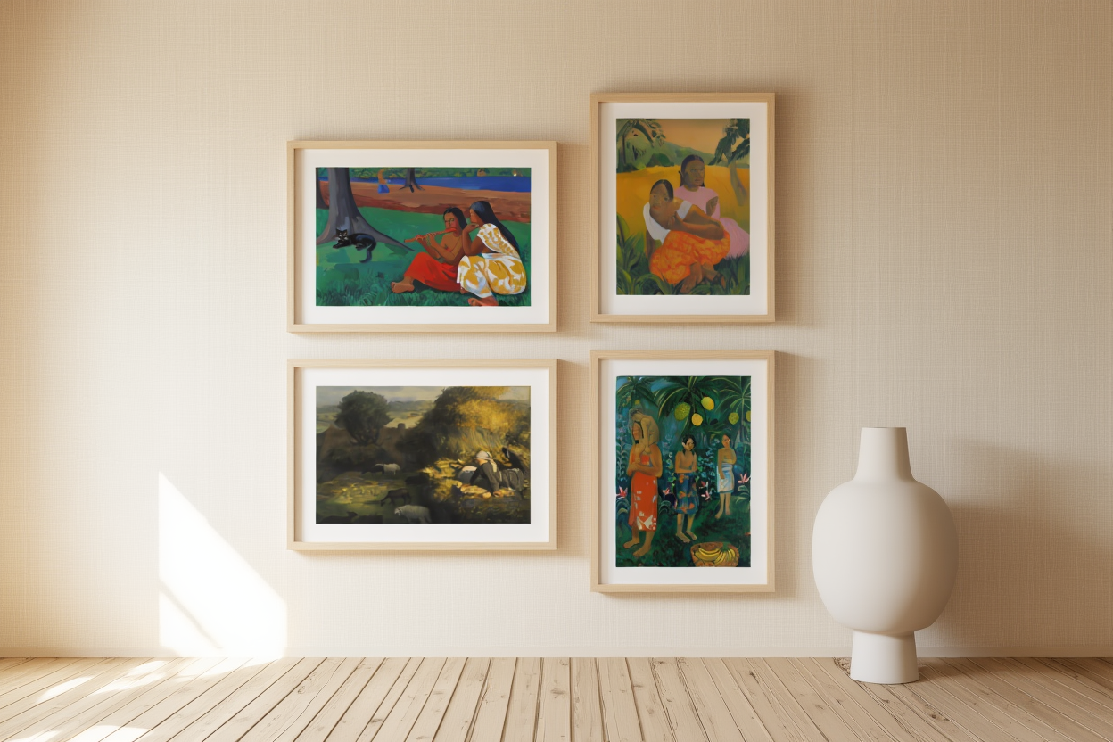 Gauguin Paradise Scenes – 4 Prints Mix & Match