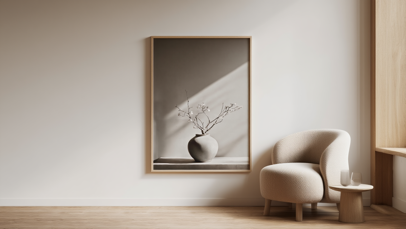 Earthy Vase Poster | Minimalist Home Décor Art Print