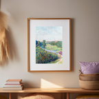 La Vallée De La Sambre – Théo van Rysselberghe (1890) | Neo-Impressionist Landscape Art Print