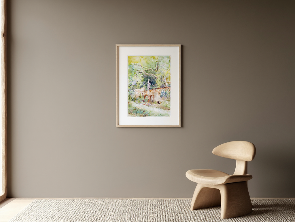 Blick aus dem Atelier Klagbaumgasse Wien – Marie Egner (1890) | Impressionist Interior Art Print