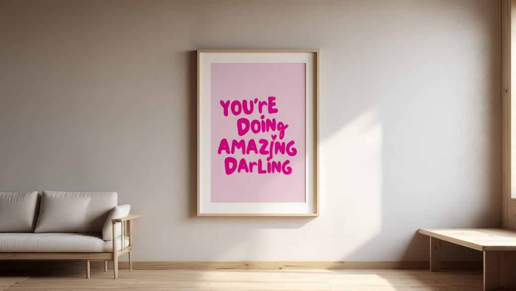 Amazing Darling – Bright Pink Single Print