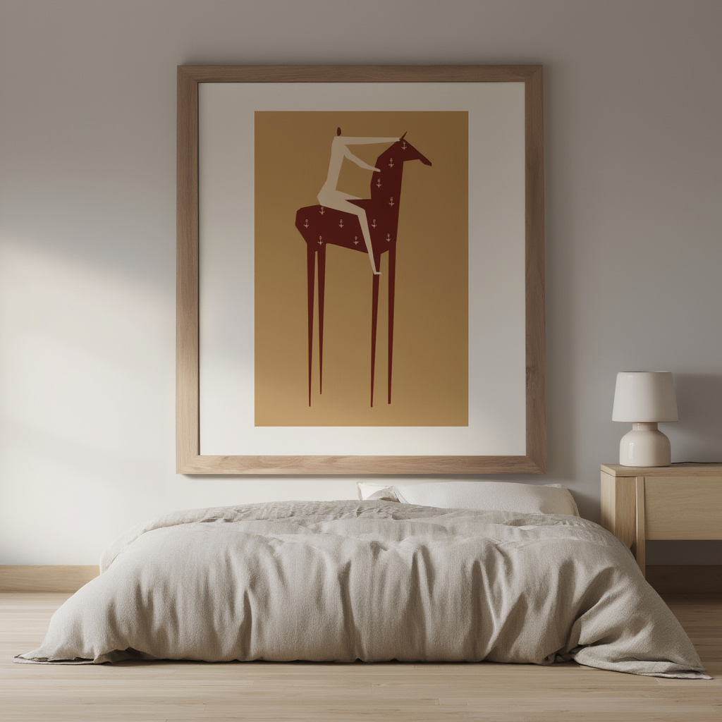 Majestic Trot – Elegant Equestrian Wall Art - Hakyarts